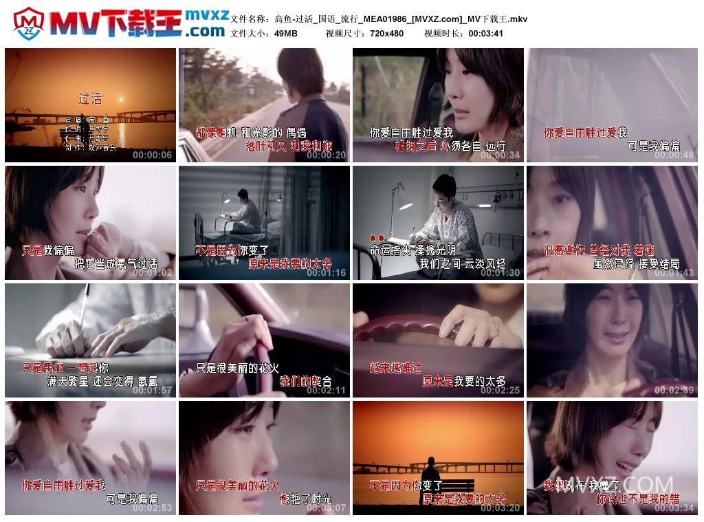 高鱼-过活_国语_流行_MEA01986